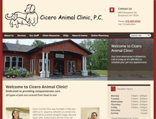 Tablet Screenshot of ciceroanimalclinic.com